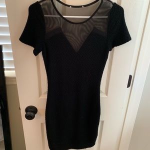 BCBG black slim fitting dress